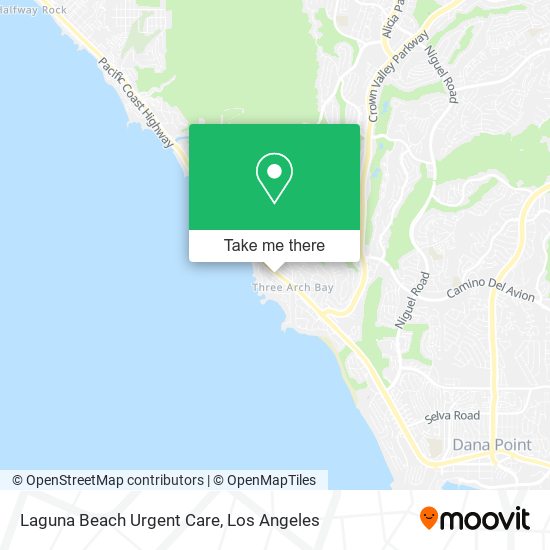 Mapa de Laguna Beach Urgent Care