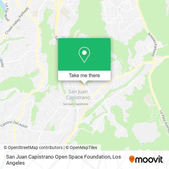 San Juan Capistrano Open Space Foundation map