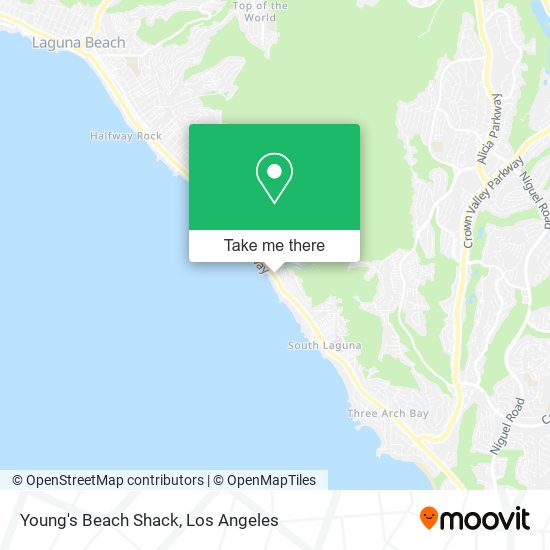 Young's Beach Shack map