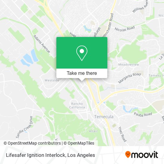 Mapa de Lifesafer Ignition Interlock