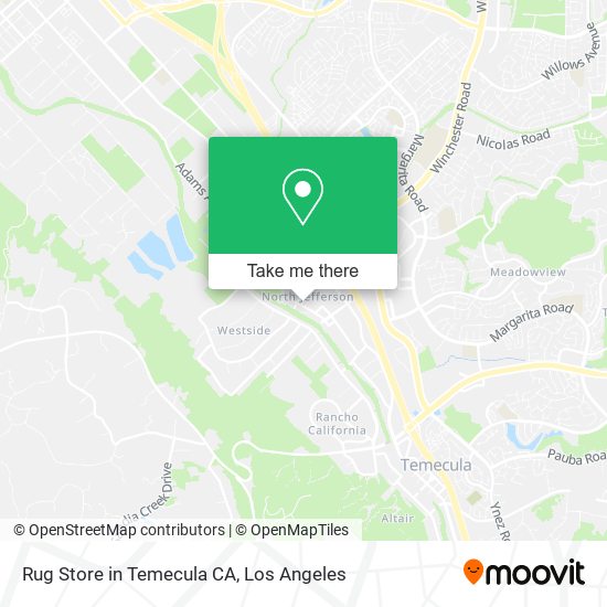 Rug Store in Temecula CA map