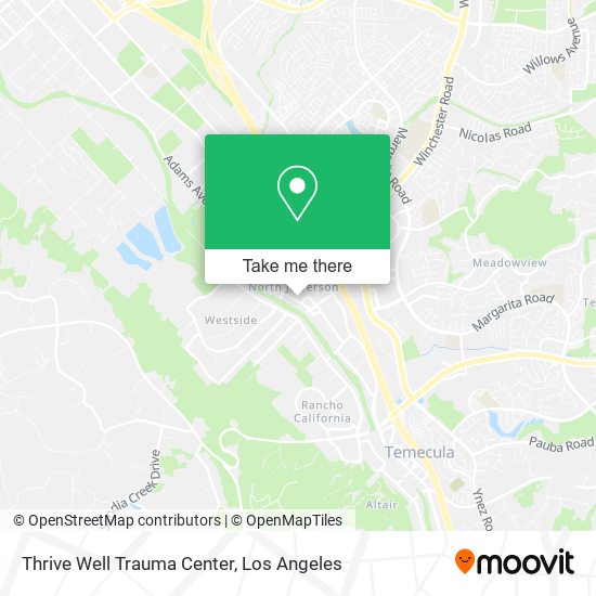 Thrive Well Trauma Center map