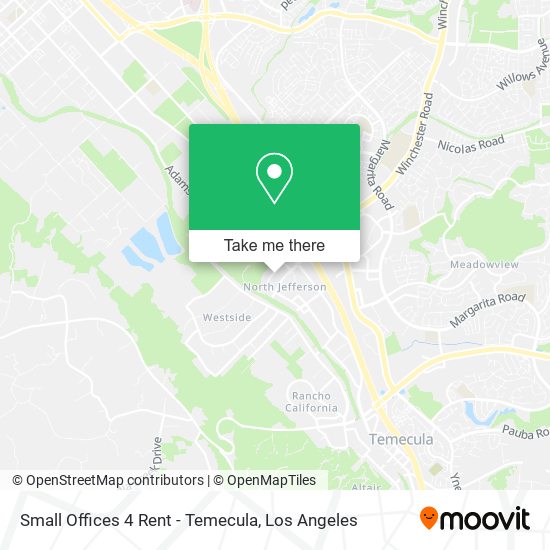 Mapa de Small Offices 4 Rent - Temecula