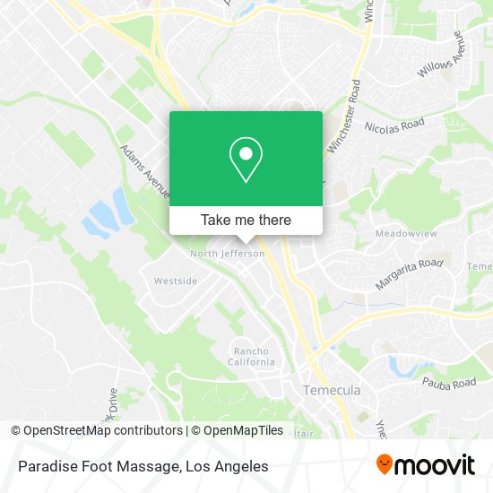 Paradise Foot Massage map