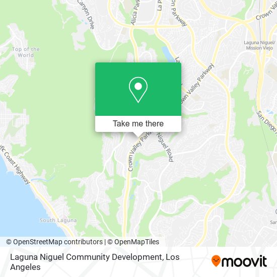 Mapa de Laguna Niguel Community Development