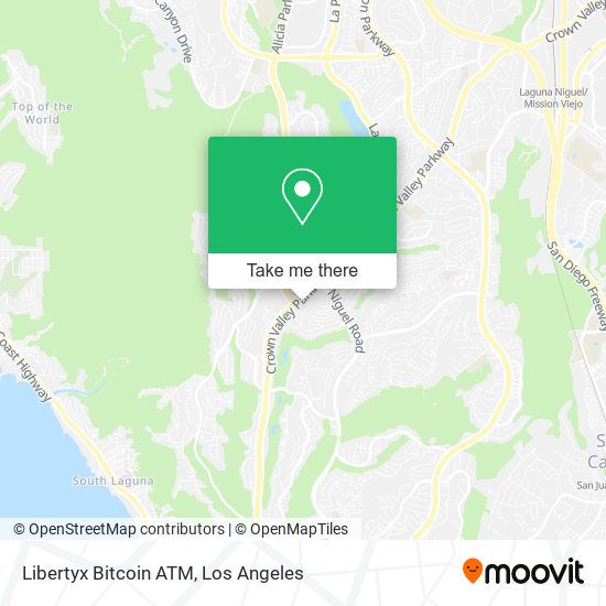 Mapa de Libertyx Bitcoin ATM