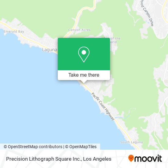 Precision Lithograph Square Inc. map