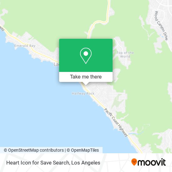 Mapa de Heart Icon for Save Search