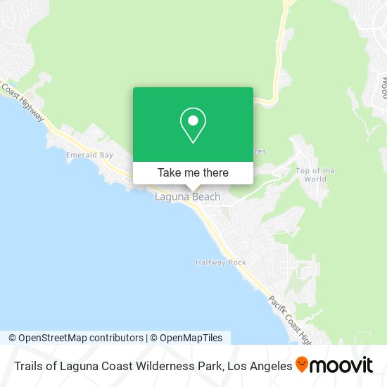 Trails of Laguna Coast Wilderness Park map