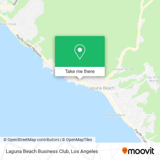Laguna Beach Business Club map