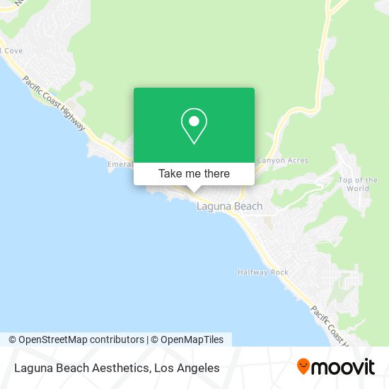 Mapa de Laguna Beach Aesthetics