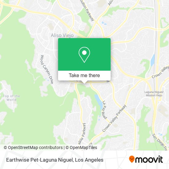 Earthwise Pet-Laguna Niguel map