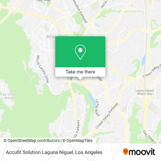 Mapa de Accufit Solution Laguna Niguel