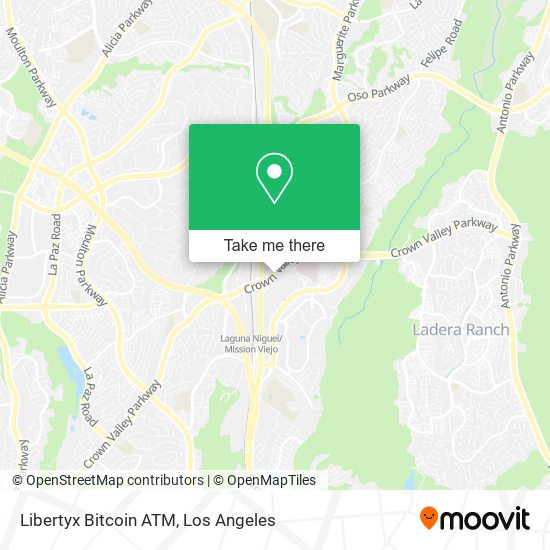 Mapa de Libertyx Bitcoin ATM