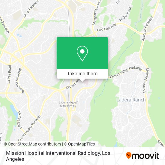 Mapa de Mission Hospital Interventional Radiology