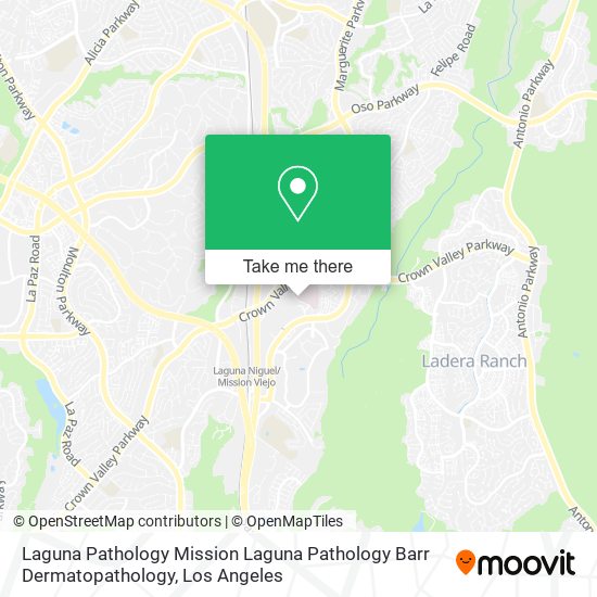 Mapa de Laguna Pathology Mission Laguna Pathology Barr Dermatopathology