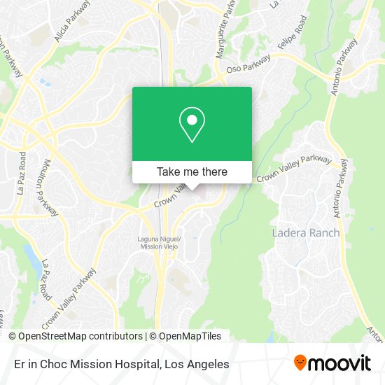 Er in Choc Mission Hospital map
