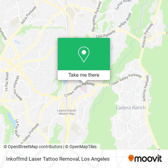 Inkoffmd Laser Tattoo Removal map