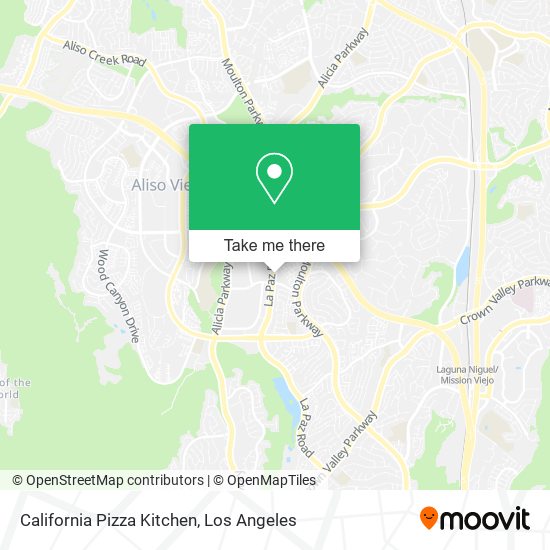 Mapa de California Pizza Kitchen