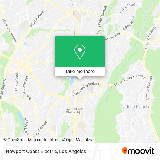 Newport Coast Electric map