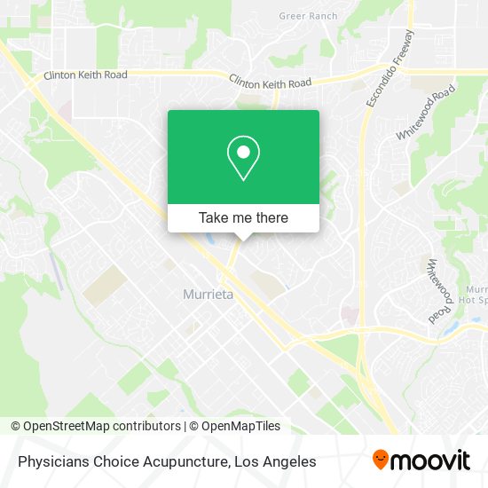 Physicians Choice Acupuncture map