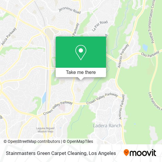 Stainmasters Green Carpet Cleaning map