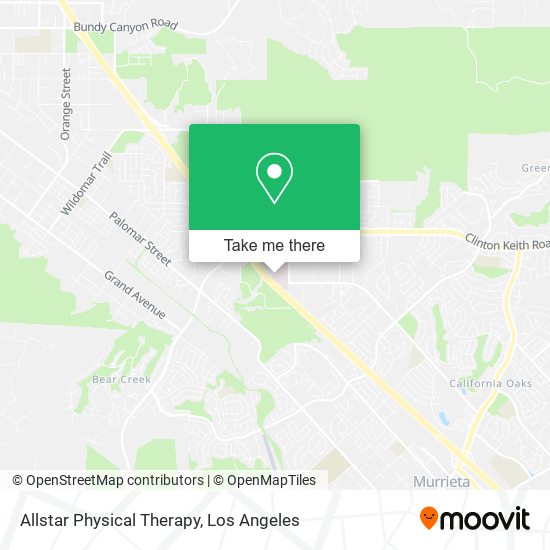 Mapa de Allstar Physical Therapy