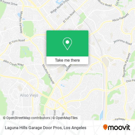 Laguna Hills Garage Door Pros map