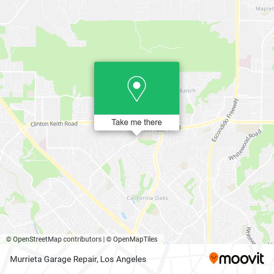 Mapa de Murrieta Garage Repair