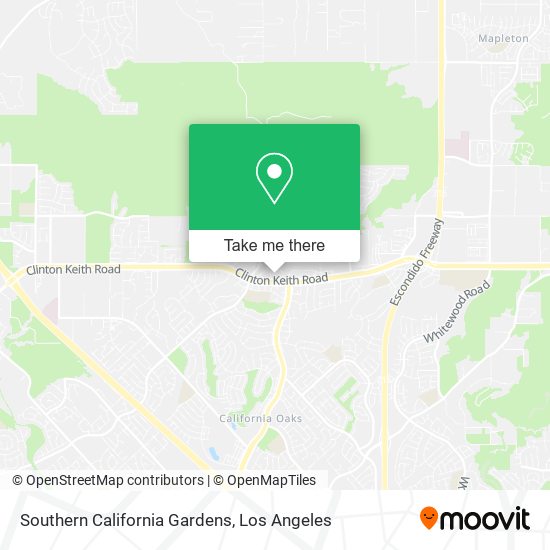 Southern California Gardens map