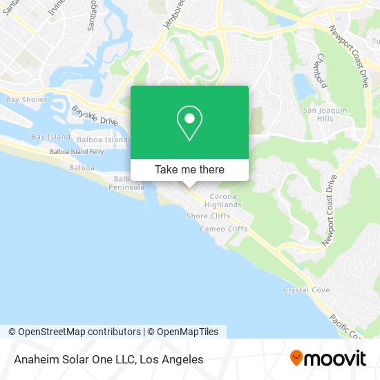 Anaheim Solar One LLC map