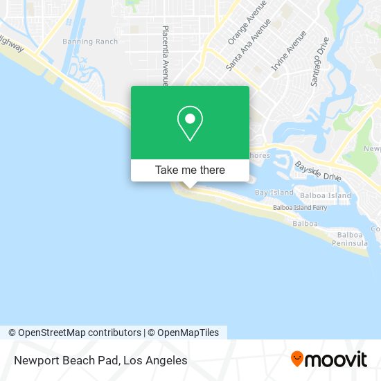 Mapa de Newport Beach Pad