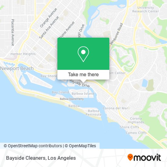 Bayside Cleaners map