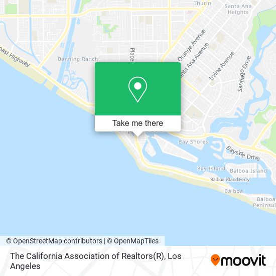 The California Association of Realtors map
