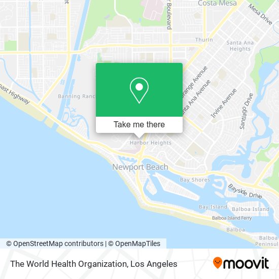 The World Health Organization map