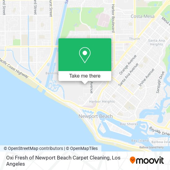 Mapa de Oxi Fresh of Newport Beach Carpet Cleaning