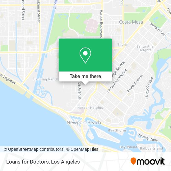 Loans for Doctors map