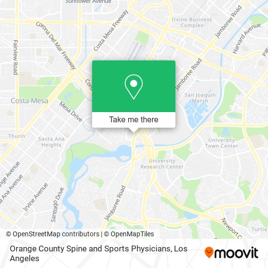 Orange County Spine and Sports Physicians map