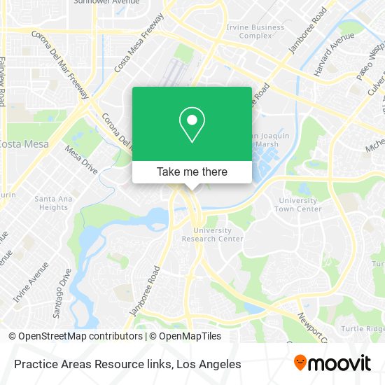 Practice Areas Resource links map