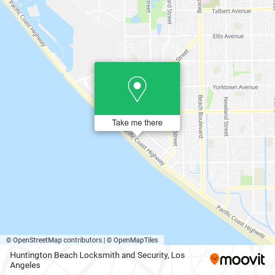 Huntington Beach Locksmith and Security map