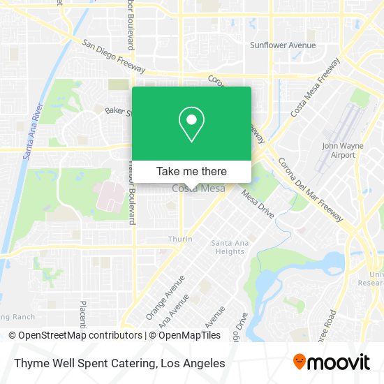 Thyme Well Spent Catering map