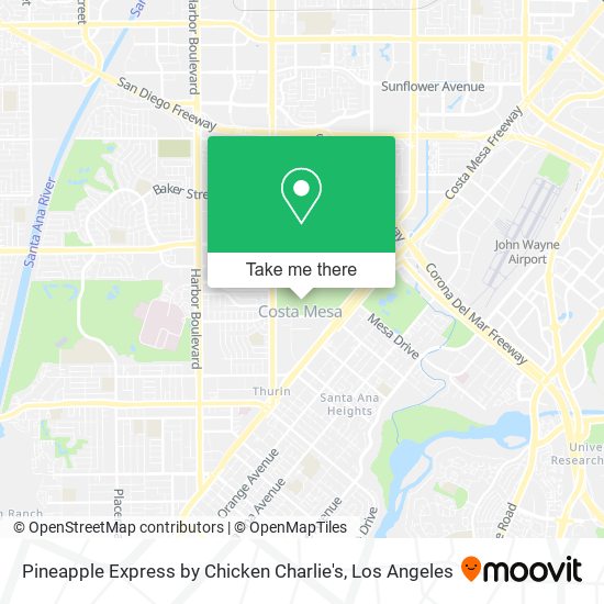 Mapa de Pineapple Express by Chicken Charlie's