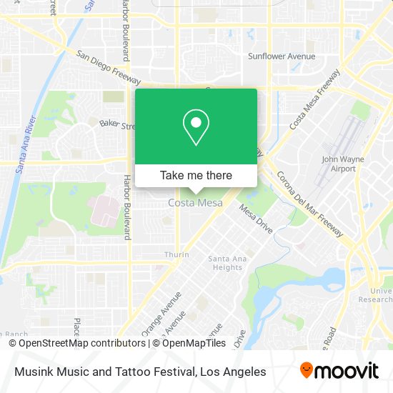 Musink Music and Tattoo Festival map