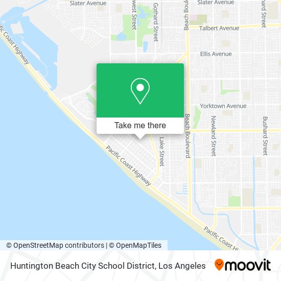 Huntington Beach City School District map