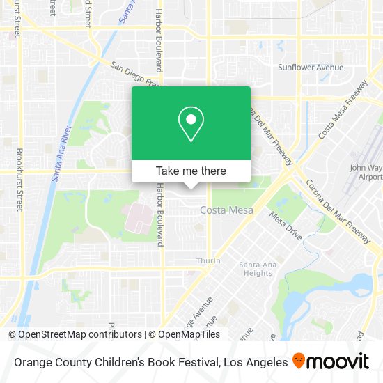 Mapa de Orange County Children's Book Festival