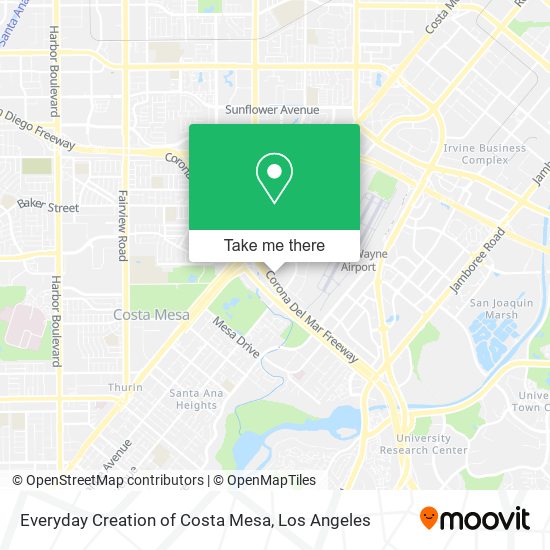 Everyday Creation of Costa Mesa map