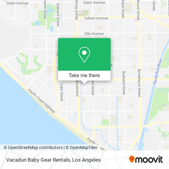 Mapa de Vacadun Baby Gear Rentals
