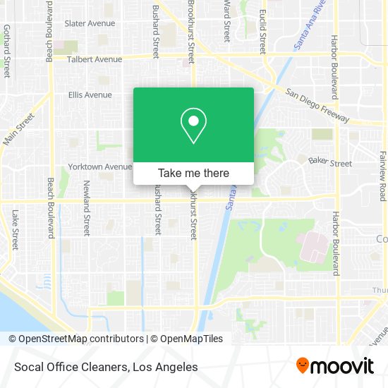 Socal Office Cleaners map
