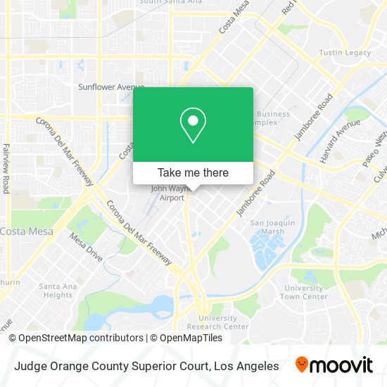 Mapa de Judge Orange County Superior Court