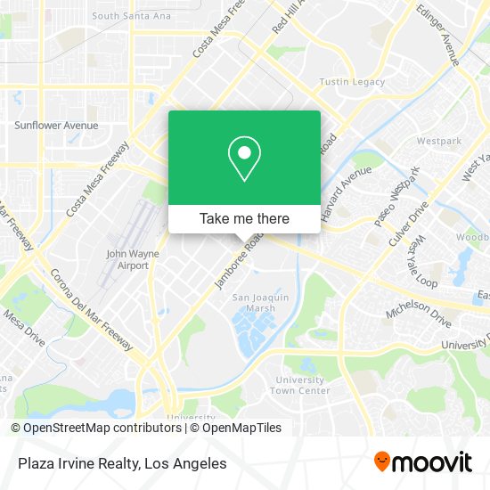 Plaza Irvine Realty map
